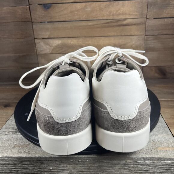 ECCO Men's Size 12-12.5 Street Lite Luxe Brown Everyday Leather Retro Sneakers - Picture 4 of 10